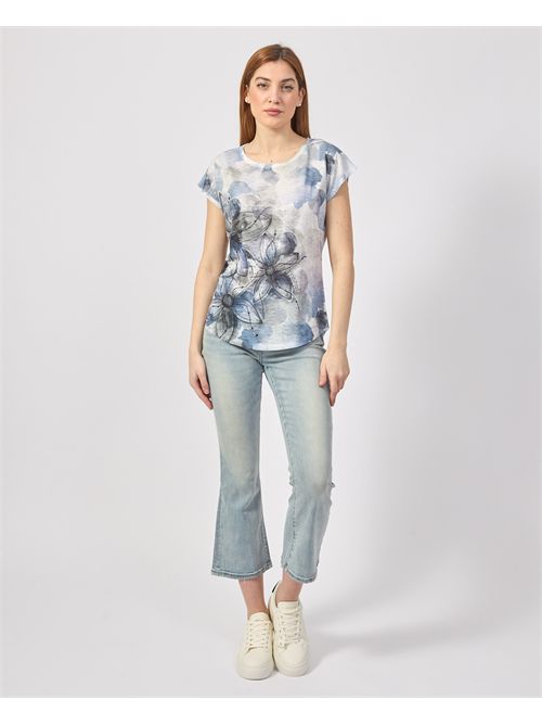 T-shirt donna Yes Zee con stampa sublimatica YES ZEE | T243-Y3022713